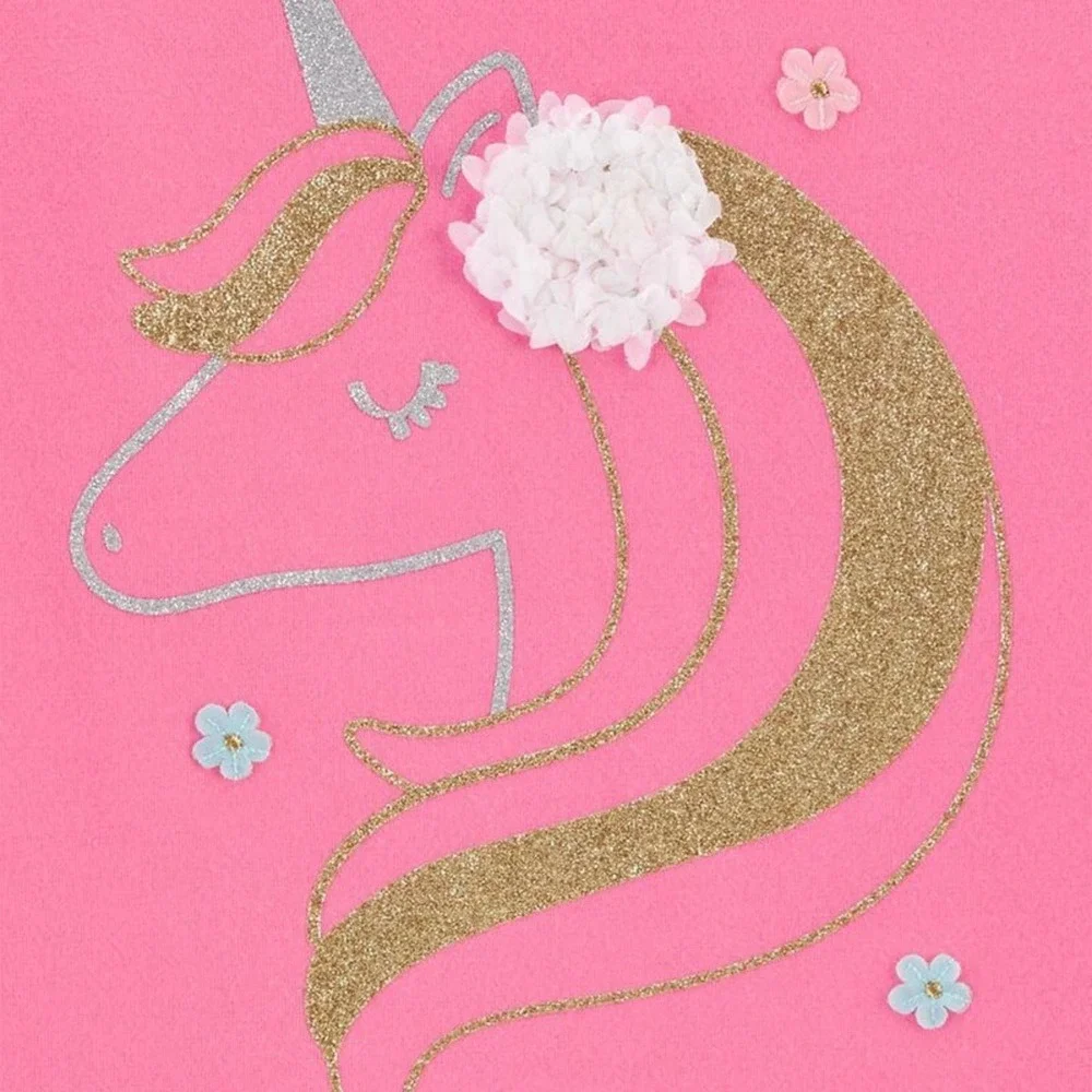 Carter’s Glitter Flower Unicorn Tee - Picture 2 of 3